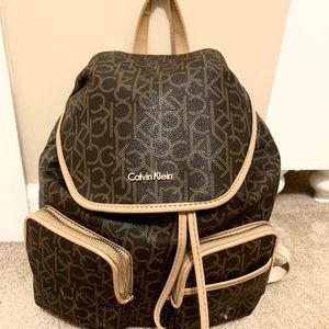 Monogram Calvin Klein Medium Sized Backpack